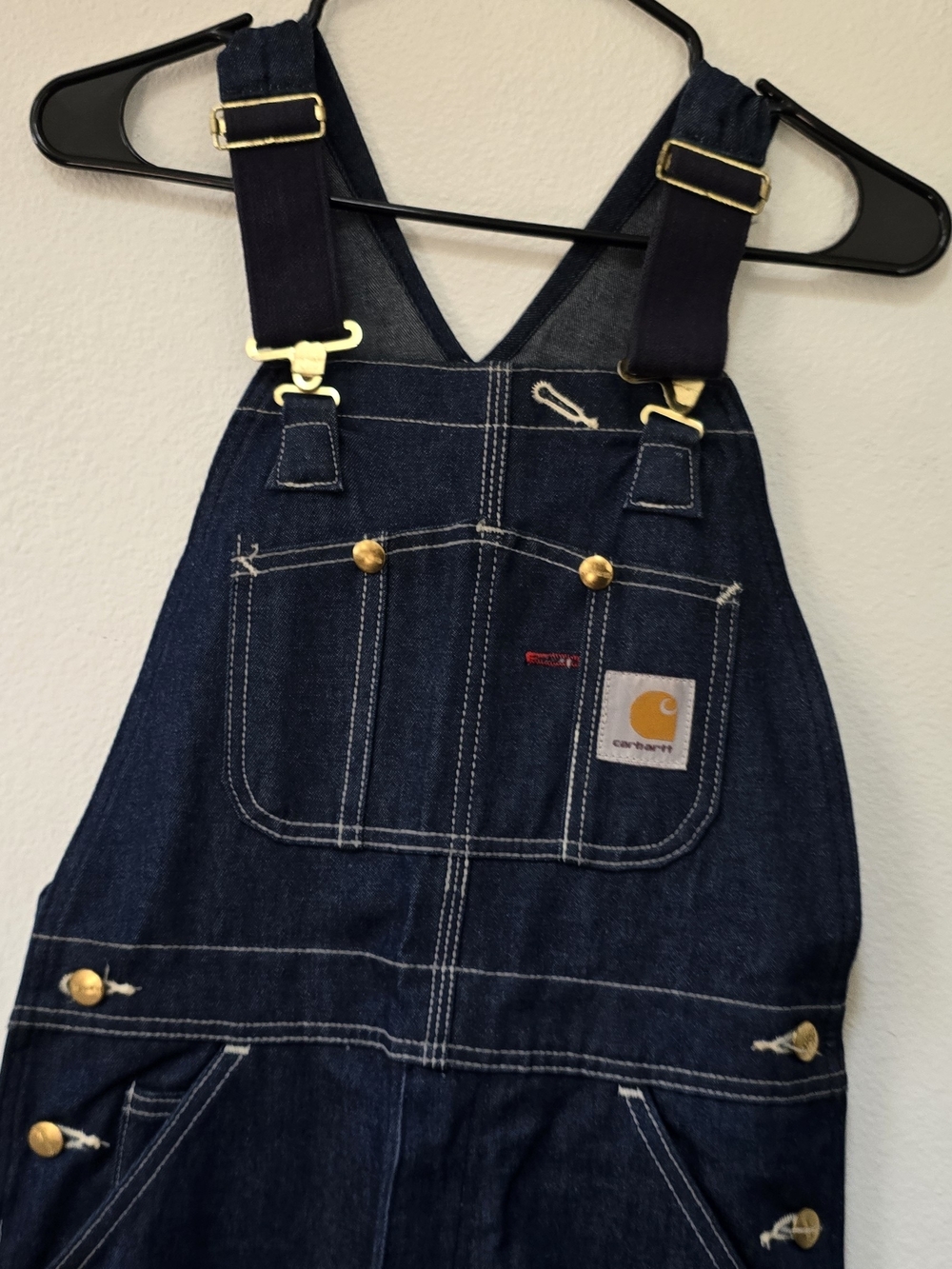 Carhartt Men's Dark Blue Denim Overalls - Picture 3 of 7